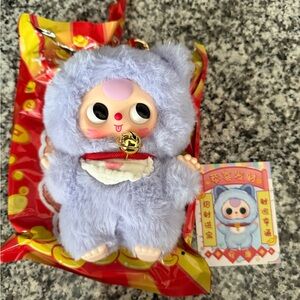 Authentic Billionaire Baby Three Cat Plush Pendant